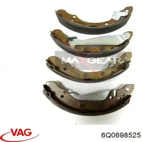 6Q0698525 VAG zapatas de frenos de tambor traseras