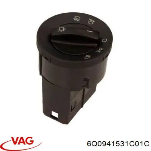 6Q0941531C01C VAG interruptor de faros para "torpedo"