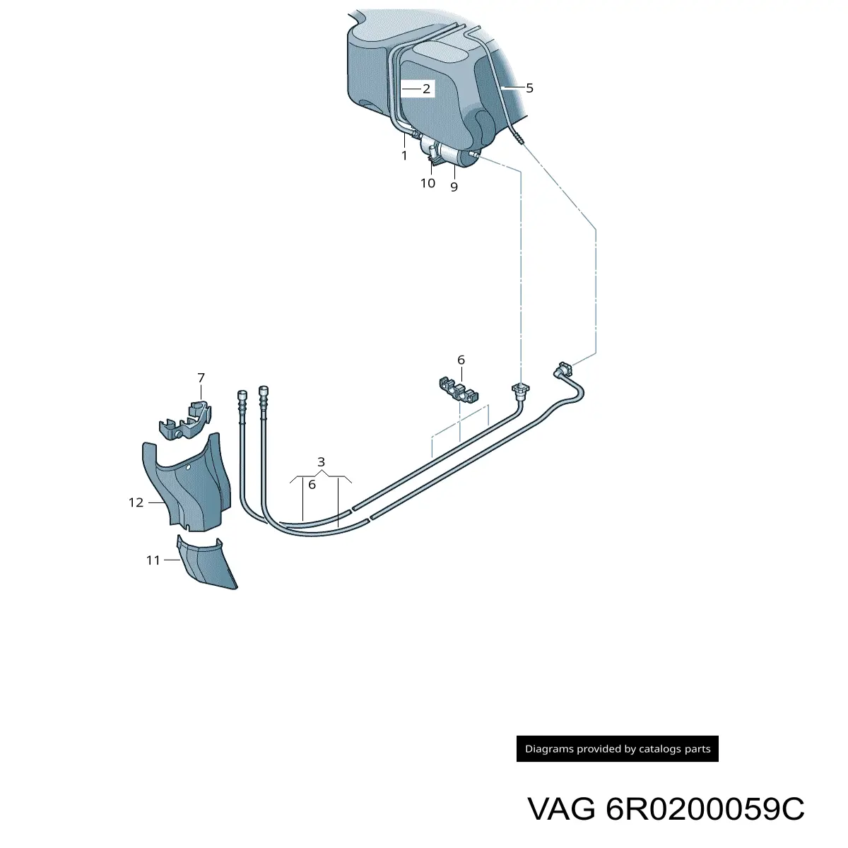  Juego De Tuberias Para Combustibles para Seat Ibiza 6J1