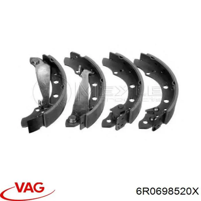 6R0698520X VAG zapatas de frenos de tambor traseras