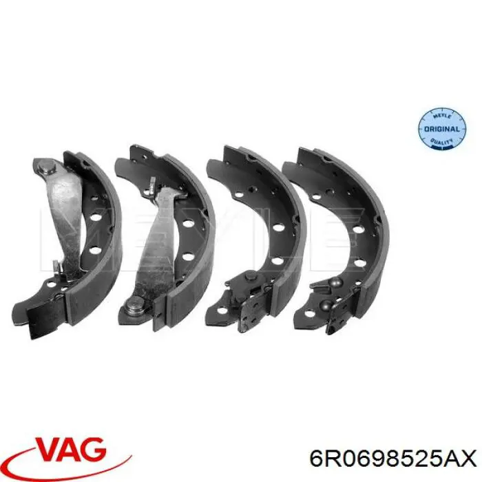 6R0698525AX VAG zapatas de frenos de tambor traseras