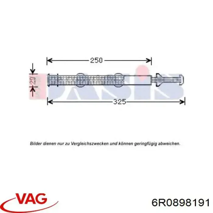 6R0898191 VAG receptor-secador del aire acondicionado