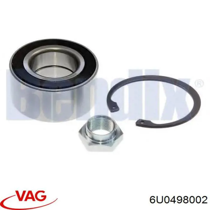 6U0498002 VAG cojinete de rueda delantero