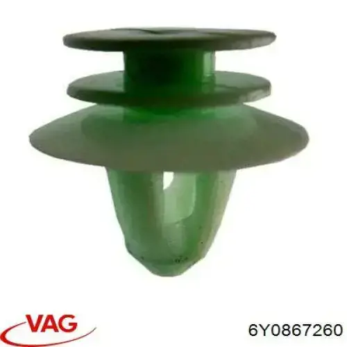 6Y0867260 VAG clips fijación, revestimiento puerta