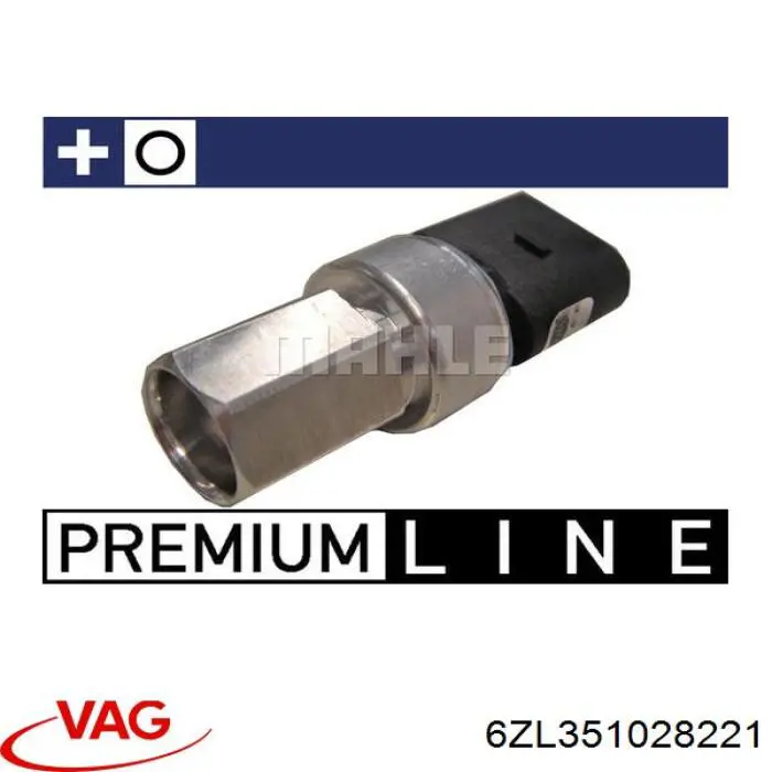 6ZL351028221 VAG presostato, aire acondicionado