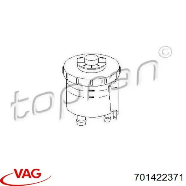  Depósito de bomba de dirección hidráulica para Volkswagen Transporter 70XB, 70XC, 7DB, 7DW