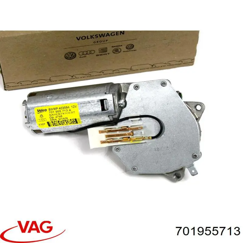 701955713 VAG motor limpiaparabrisas luna trasera