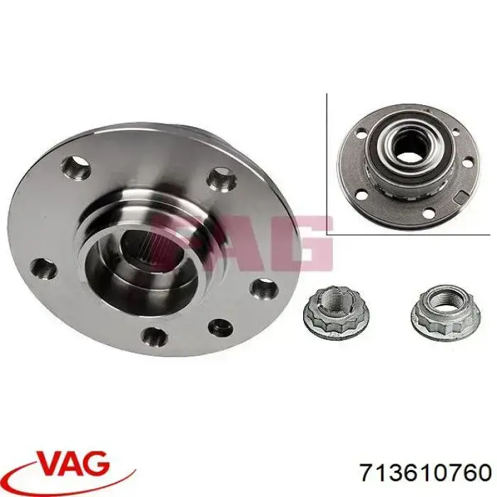 713610760 VAG cubo de rueda delantero