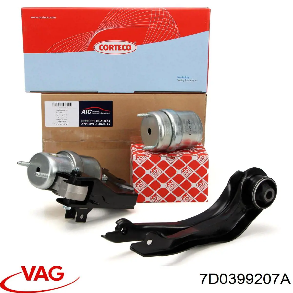 7D0399207A VAG soporte motor izquierdo