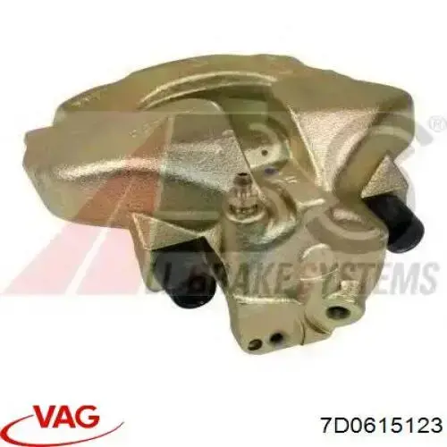 7D0615123 VAG pinza de freno delantera izquierda