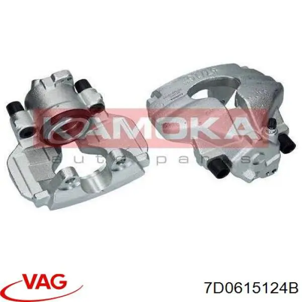 7D0615124B VAG pinza de freno delantera derecha