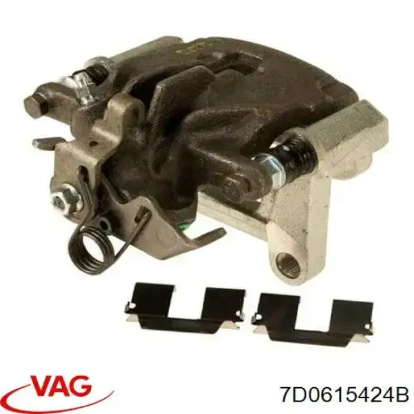 7D0615424B VAG pinza de freno trasero derecho