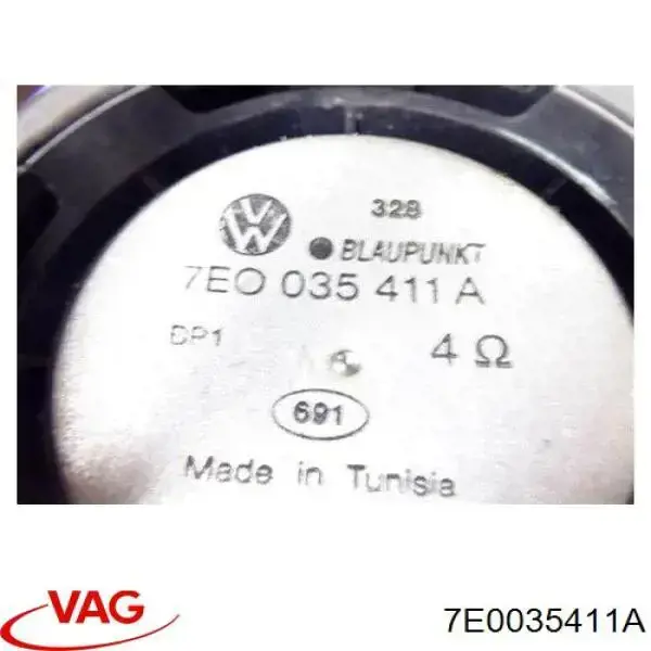  Altavoz de puerta delantera para Volkswagen Touareg 1 