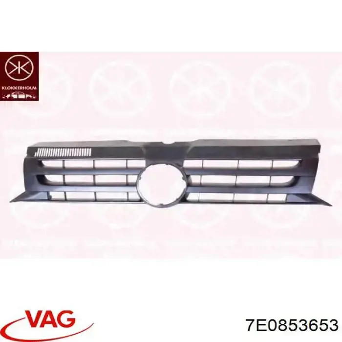 7E0853653 VAG panal de radiador