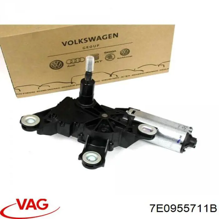 7E0955711B VAG motor limpiaparabrisas luna trasera