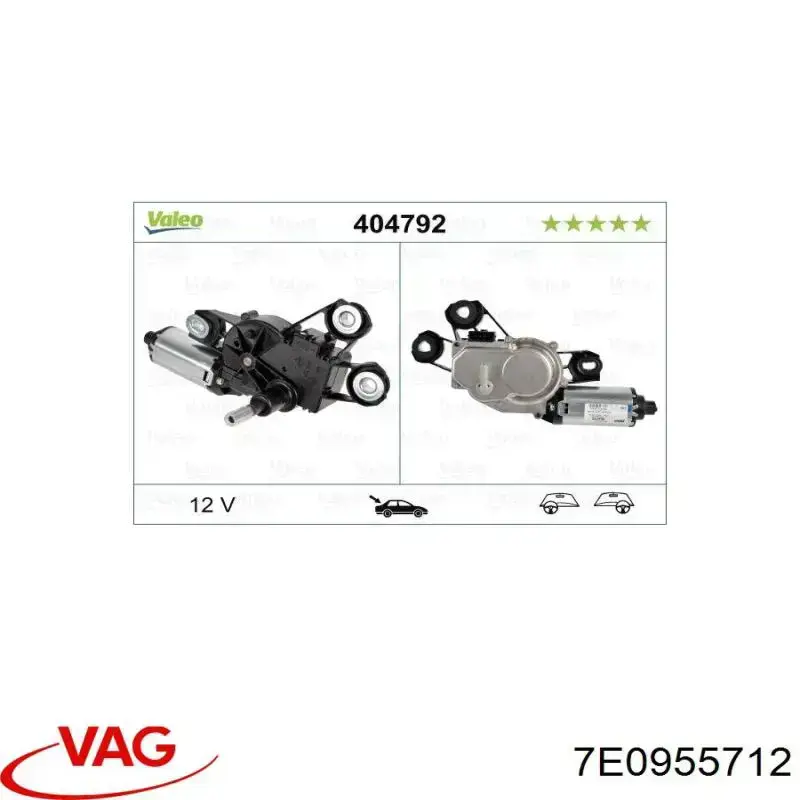 7E0955712 VAG motor limpiaparabrisas luna trasera