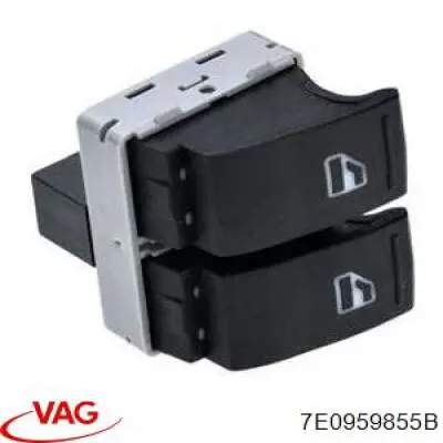 7E0959855B VAG unidad de control elevalunas delantera izquierda