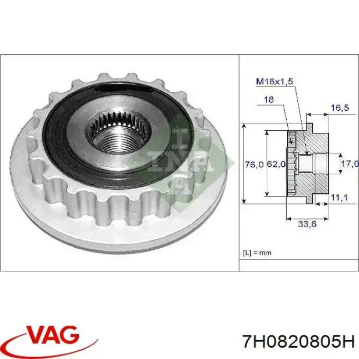 7H0820805H VAG compresor de aire acondicionado