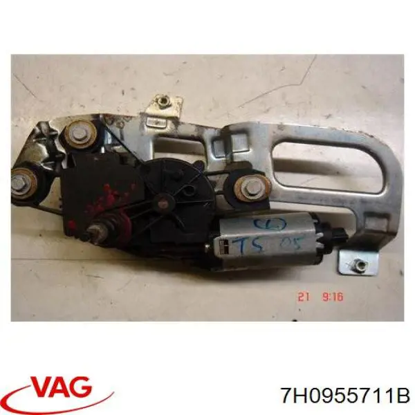 7H0955711B VAG motor limpiaparabrisas luna trasera