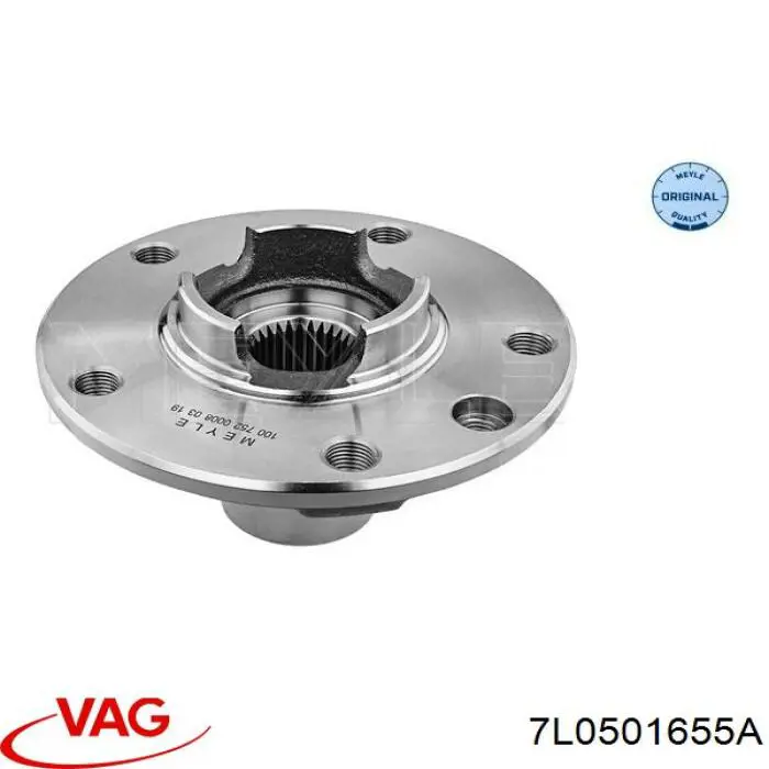 7L0501655A VAG cubo de rueda delantero