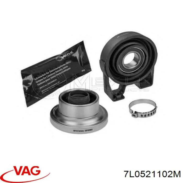 7L0521102M VAG árbol cardán trasero completo