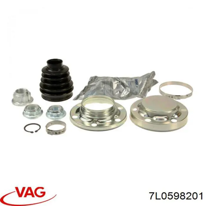 7L0598201 VAG fuelle, árbol de transmisión trasero interior