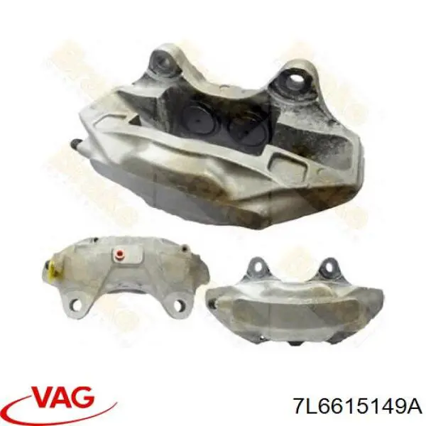 7L6615149A VAG pinza de freno delantera izquierda