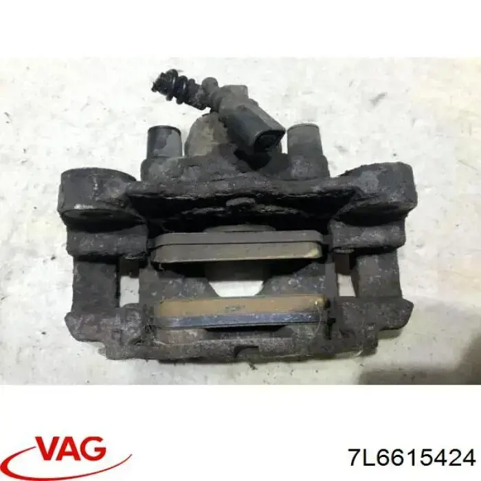 7L6615424 VAG pinza de freno trasero derecho