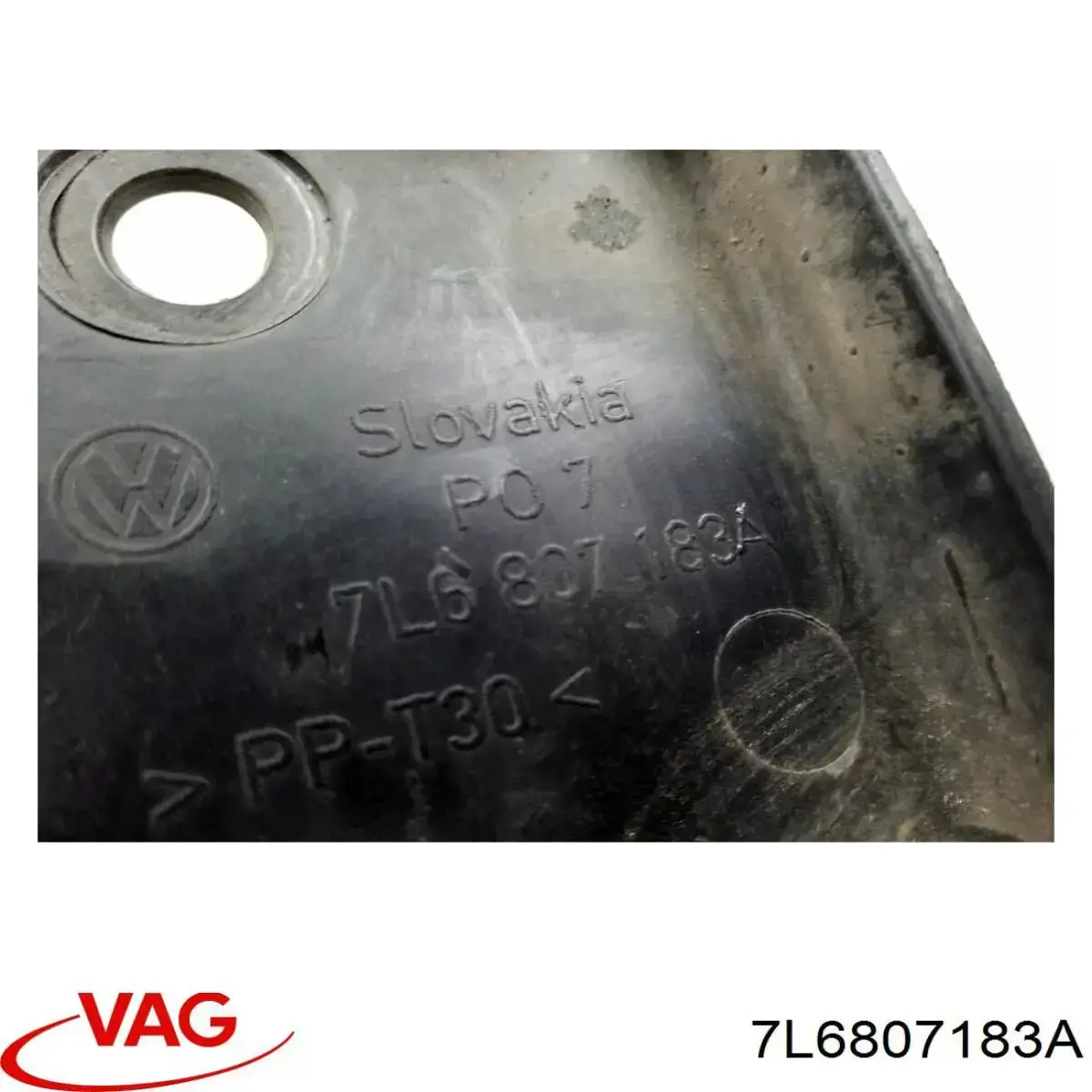 7L6807183A VAG soporte de parachoques delantero izquierdo