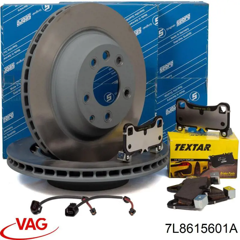 7L8615601A VAG disco de freno trasero