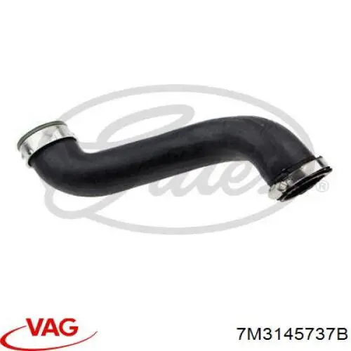 7M3145737B VAG tubo flexible de aire de sobrealimentación derecho