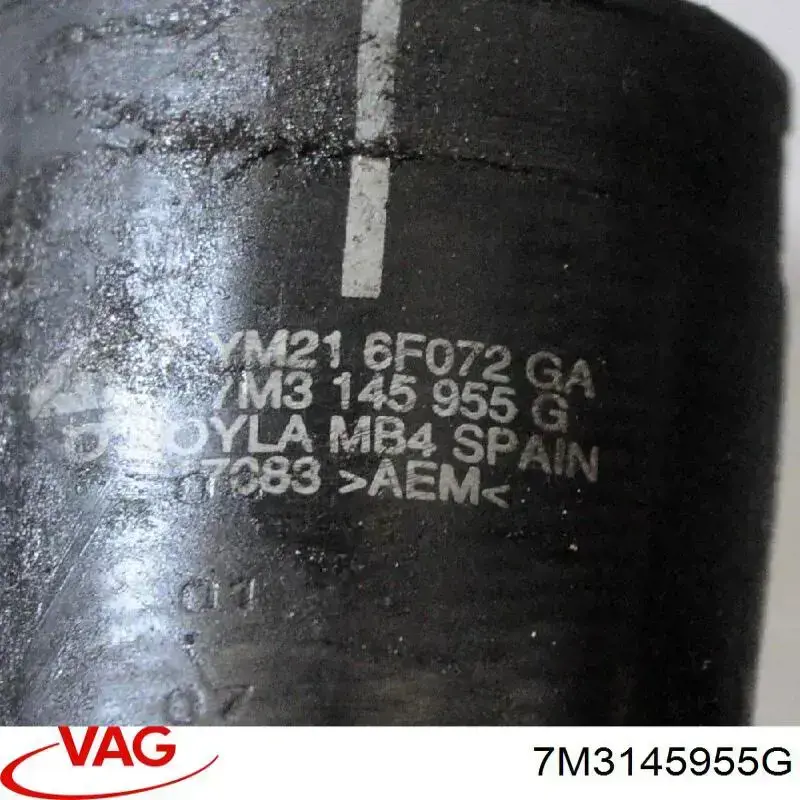 7M3145955G VAG tubo flexible de aire de sobrealimentación izquierdo