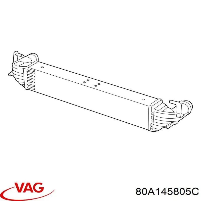  Radiador de aire de admisión para Audi Q5 FYB, FYG