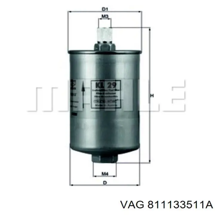 811133511A VAG filtro combustible