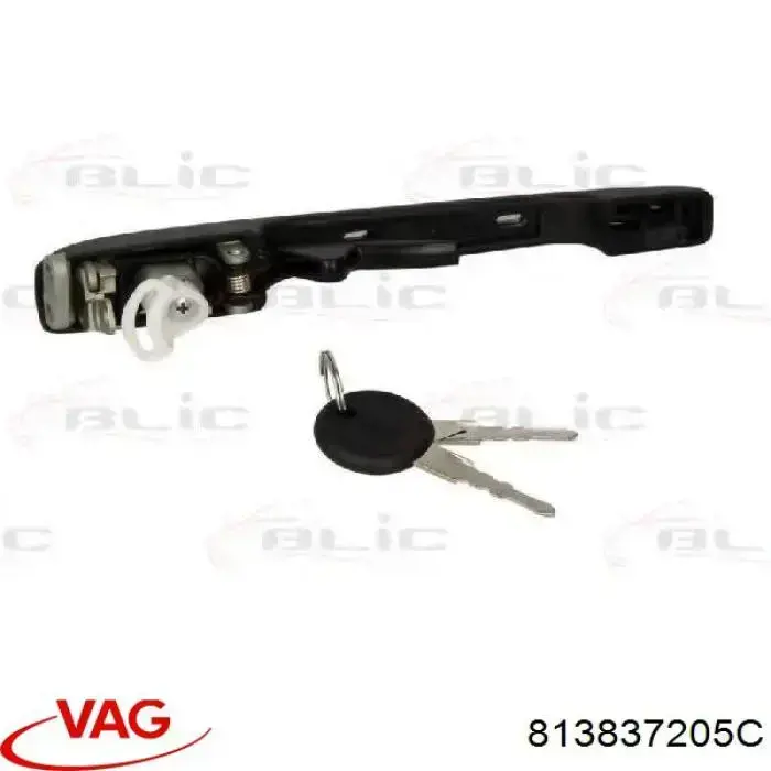 813837205C VAG tirador de puerta exterior delantero izquierda