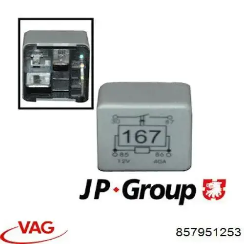 857951253 VAG rele de bomba electrica