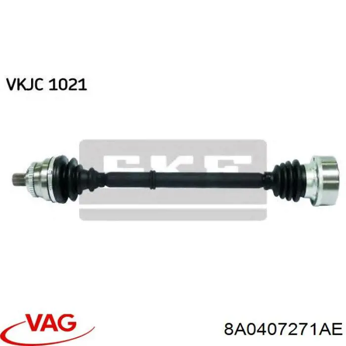 8A0407271AE VAG árbol de transmisión delantero izquierdo