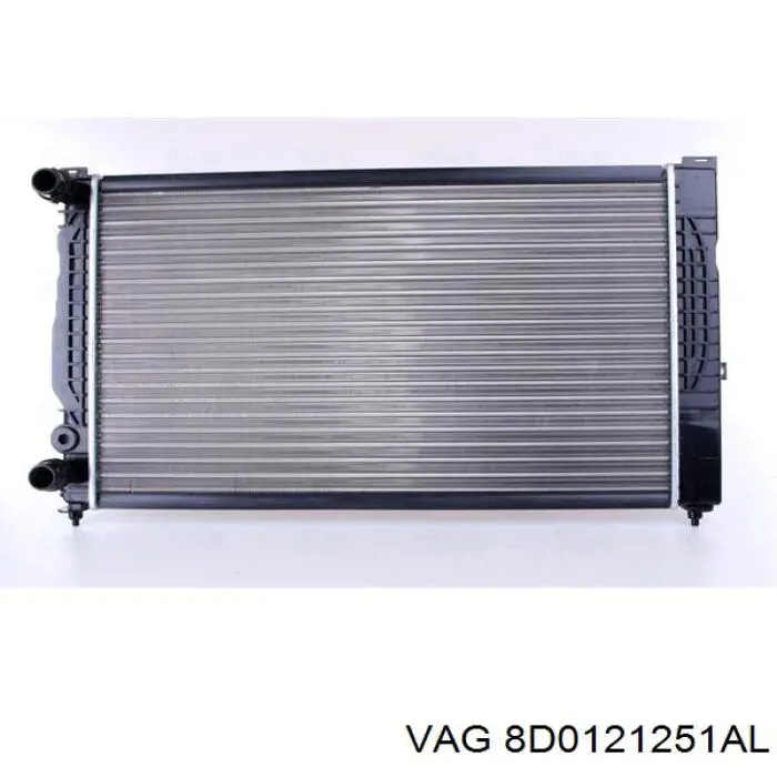 8D0121251AL VAG radiador refrigeración del motor