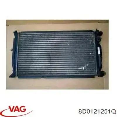 8D0121251Q VAG radiador refrigeración del motor