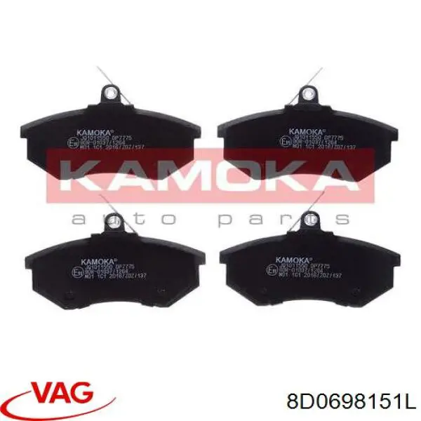 8D0698151L VAG pastillas de freno delanteras