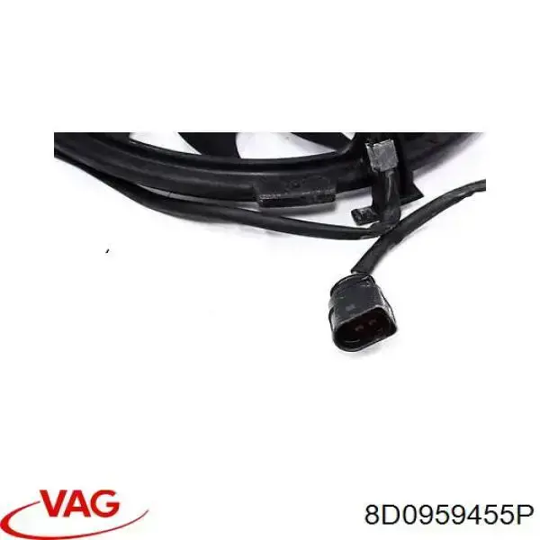 8D0959455P VAG ventilador (rodete +motor refrigeración del motor con electromotor completo)