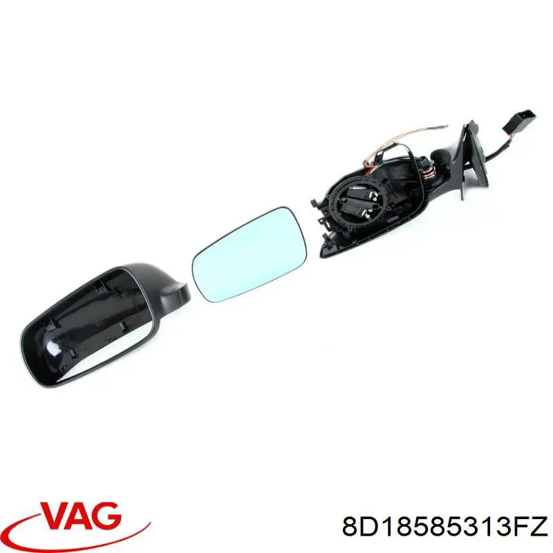 8D18585313FZ VAG espejo retrovisor izquierdo