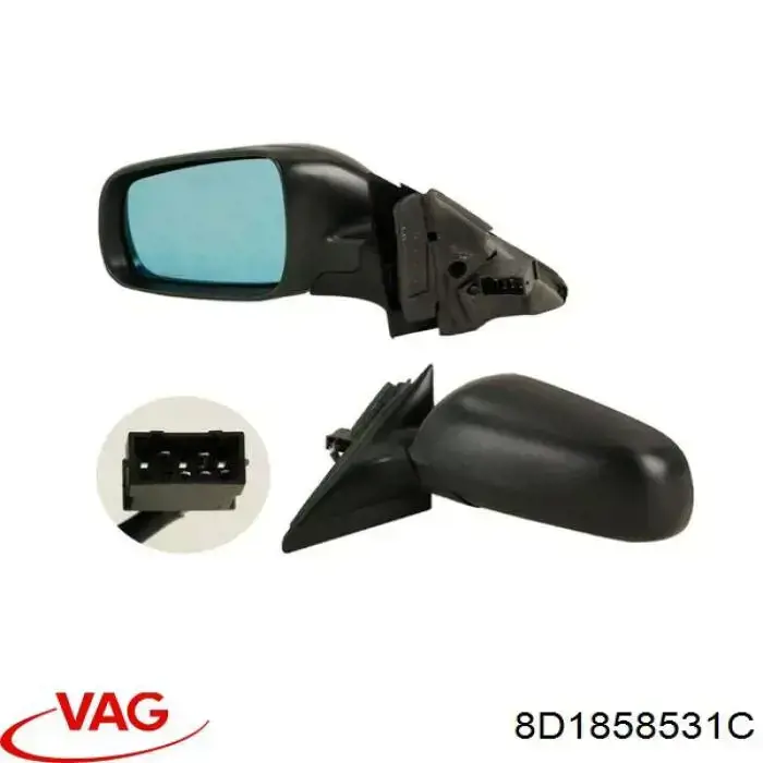 8D1858531C VAG espejo retrovisor izquierdo