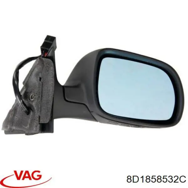 8D1858532C VAG espejo retrovisor derecho