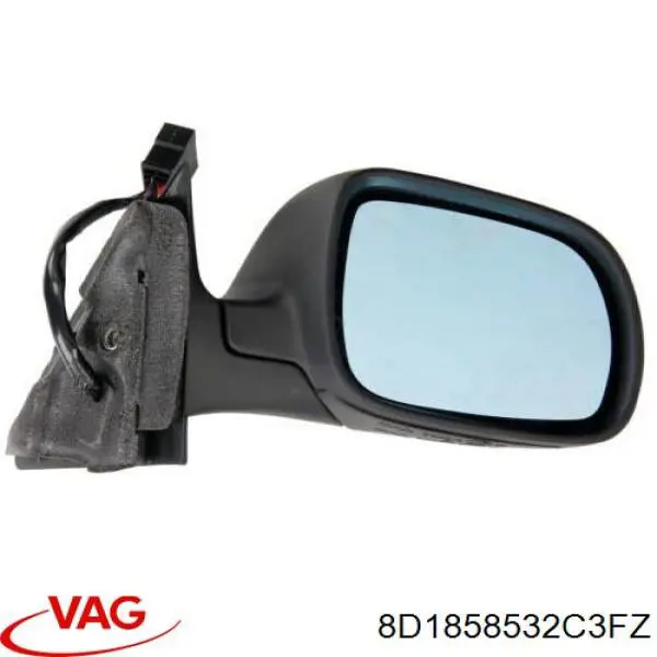  Espejo retrovisor derecho para Audi A4 8D2