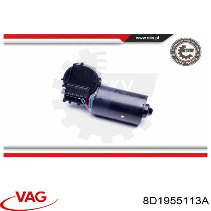 8D1955113A VAG motor del limpiaparabrisas del parabrisas