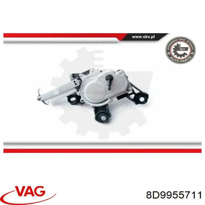 8D9955711 VAG motor limpiaparabrisas luna trasera