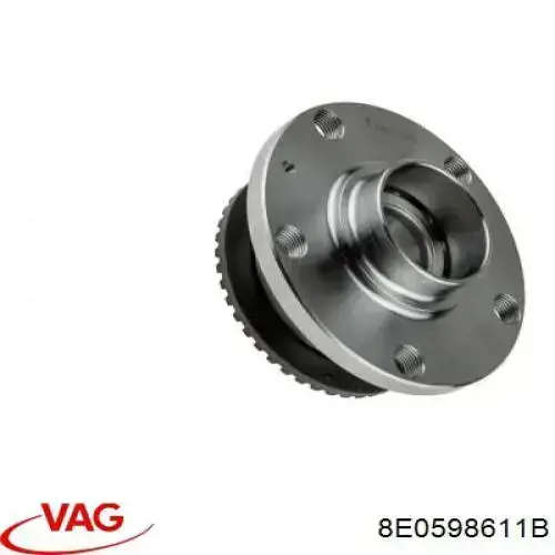 8E0598611B VAG cubo de rueda trasero