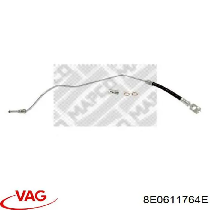 8E0611764E VAG tubo flexible de frenos trasero derecho