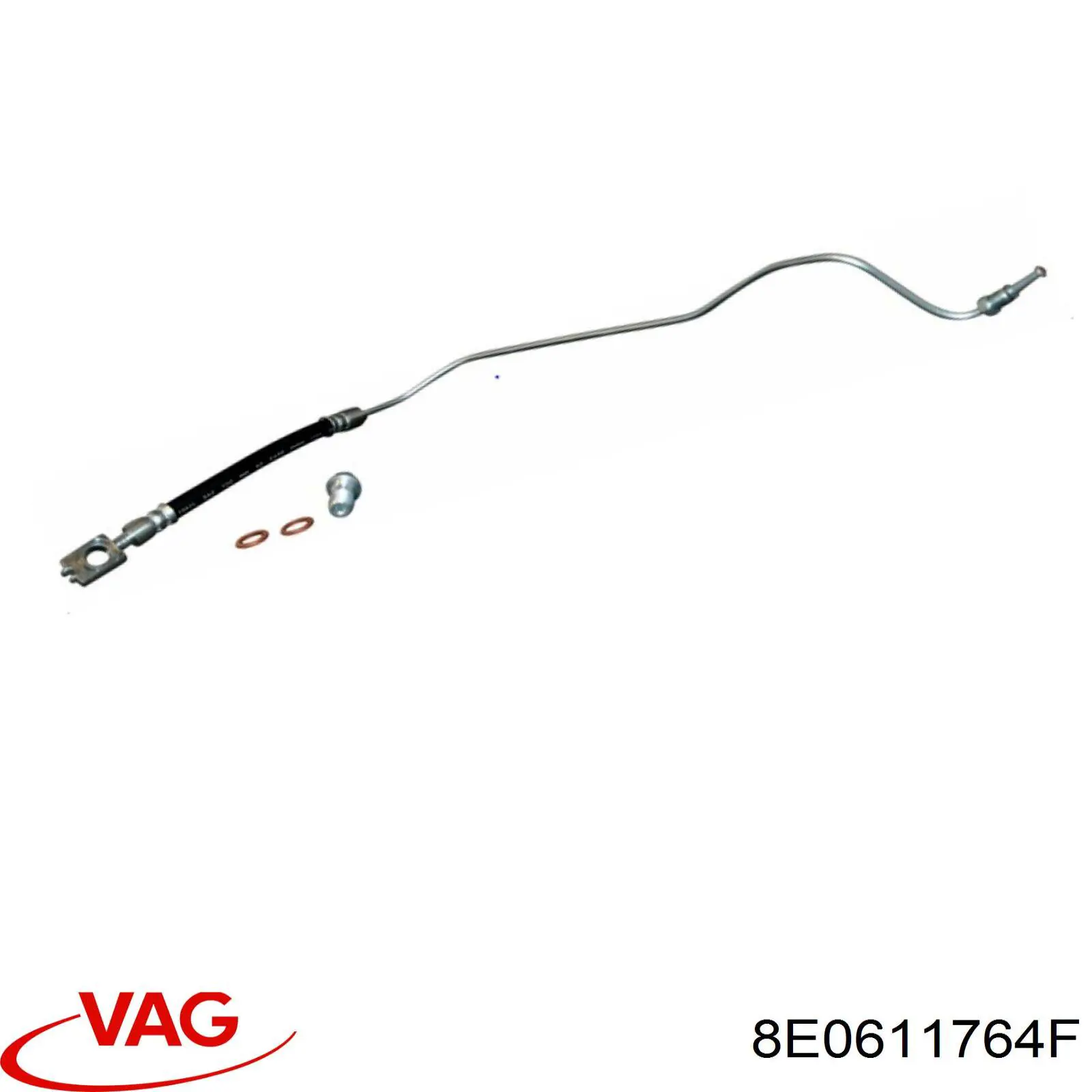 8E0611764F VAG tubo flexible de frenos trasero derecho